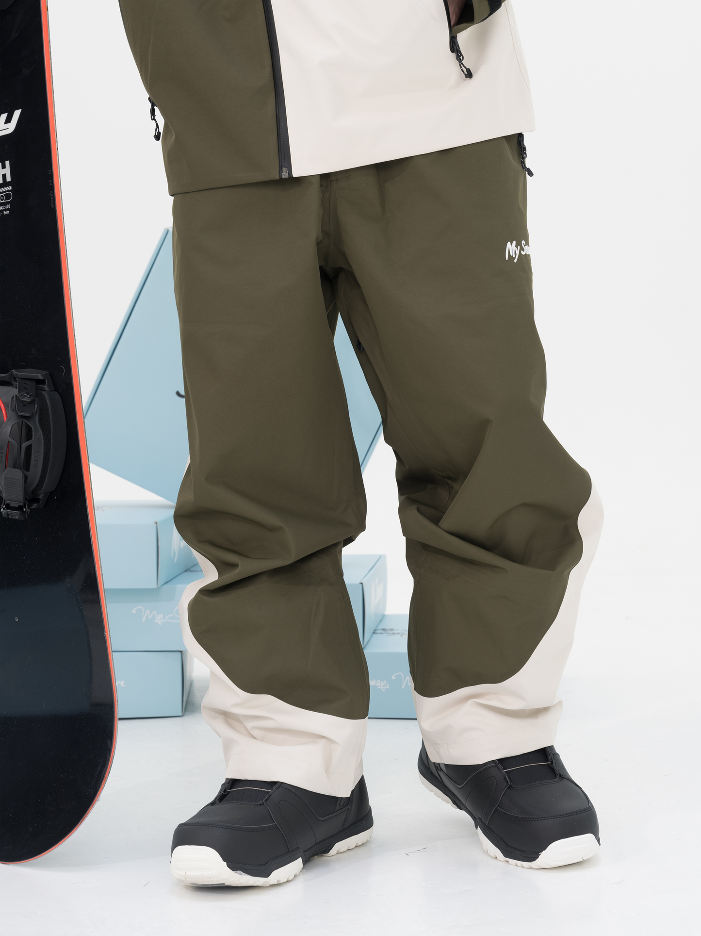 3L Mountain Green Snow Pants