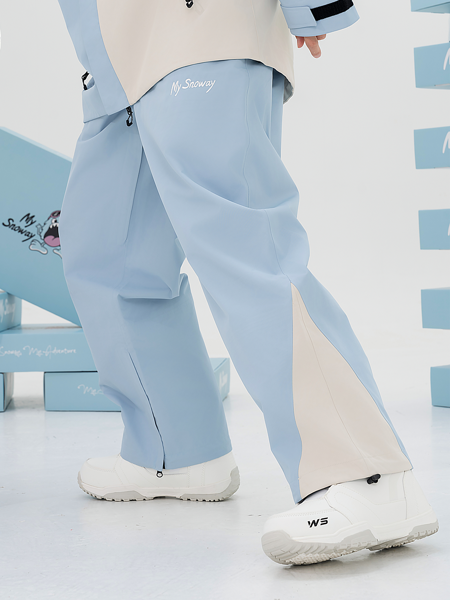 3L Frozen Blue Snow Pants