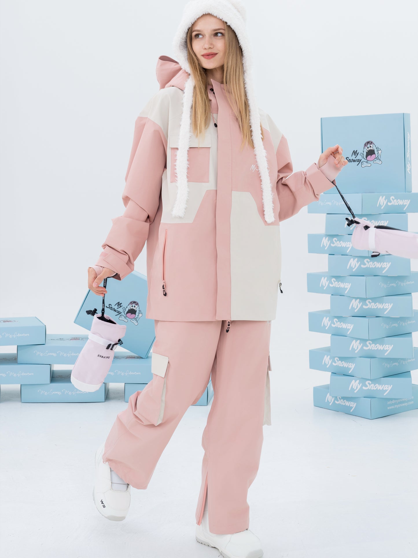 3L Icy Pink Snow Suit Set
